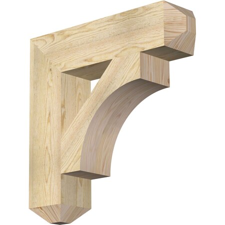 Ekena Millwork Westlake Craftsman Rough Sawn Bracket, Douglas Fir, 6"W x 26"D x 26"H BKT06X26X26WTL04RDF